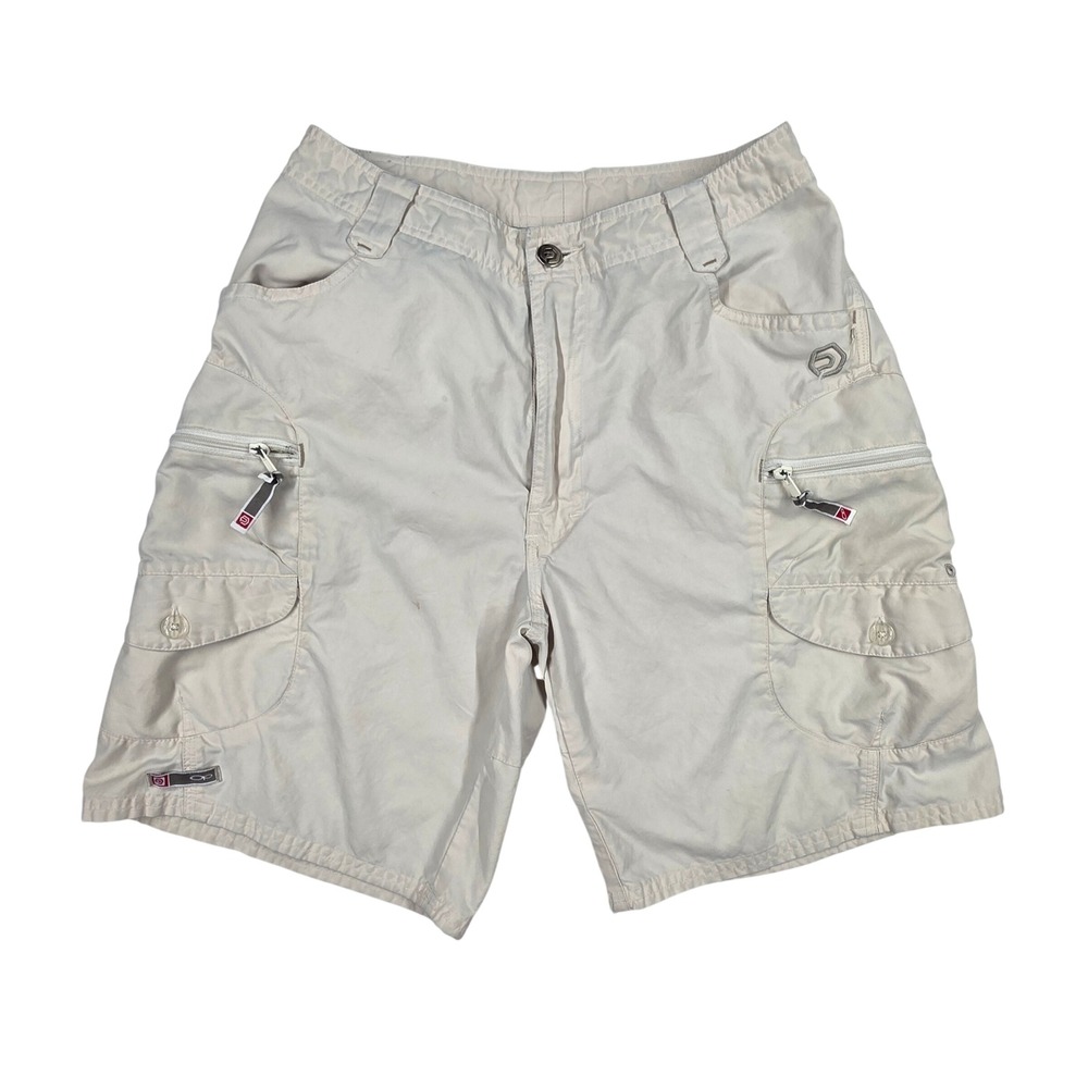 Ocean Pacific OP Boys Cargo Shorts Beige Cotton Nylon Utility Size 12 7530665